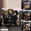 Anime KKON ON Cute Cushion Cover Natural Linen Organic Fabric DoubleSided Printing Sofa Home Decor Gift Pillow Case