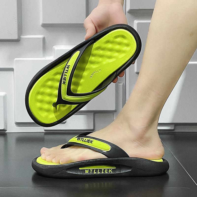 Men's Flip Flops Summer Versatile EVA High Elastic Soft Sole Comfort Beach Men's Slippers Fashion Youth Outdoor Casual Sandals
