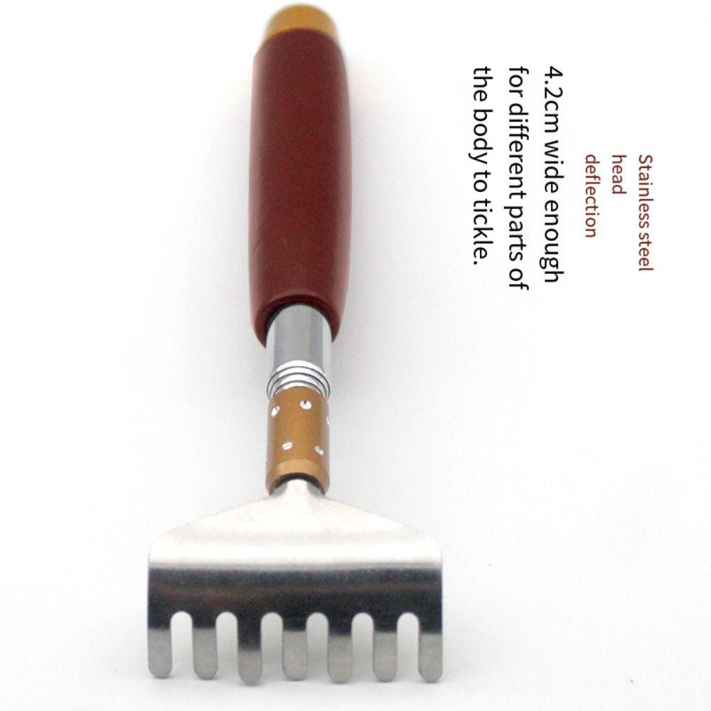 Itch Scraper Men Extendable Back Scratcher Massage Claw Magnetic Bead Massage Roller Back Scraper