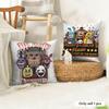 Spiel F-Five Nights At Freddy'S Kissenbezug Natürlicher Leinen Bio-Stoff Beidseitiger Druck Sofa Heimdeko Geschenk Kissenhülle