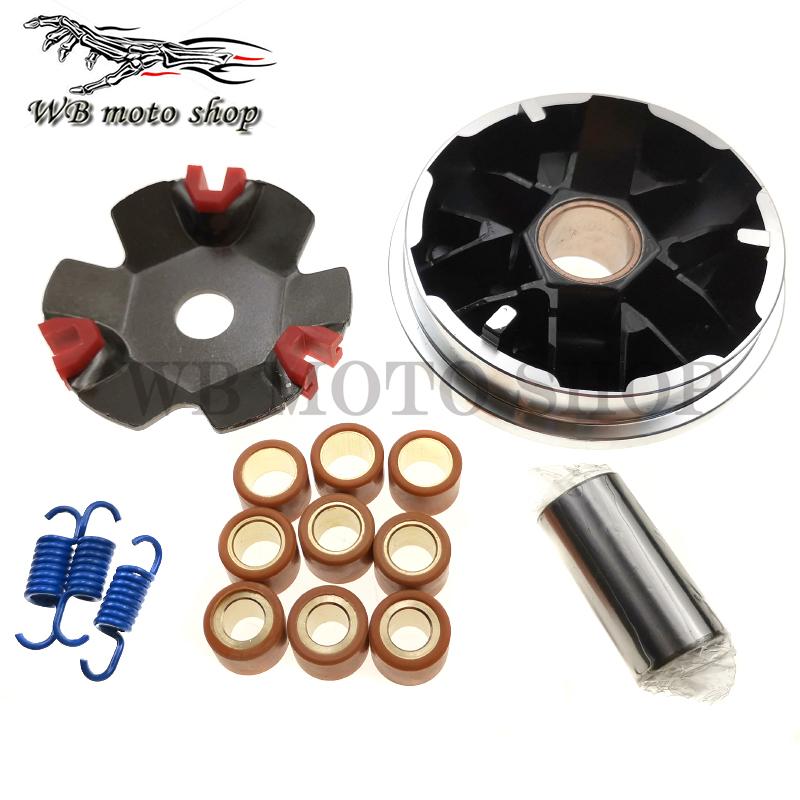 High Performance KOSO Variator Kit with Roller Weights Drive Pulley for GY6 50cc 139QMB 139QMA Dio 50 ZX AF28 Scooter Moped ATV