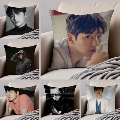 JJi Chang wook Kissenbezug Sofakissenbezug Verdeckter Knopf Strapazierfähiges Polyester Stuhlkissen
