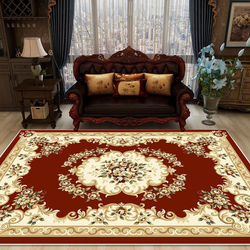 European Style Luxury Large Carpet In The Living Room Home Decor Non-slip Mat for Kids Machine Washable Area Rugs Lounge Office