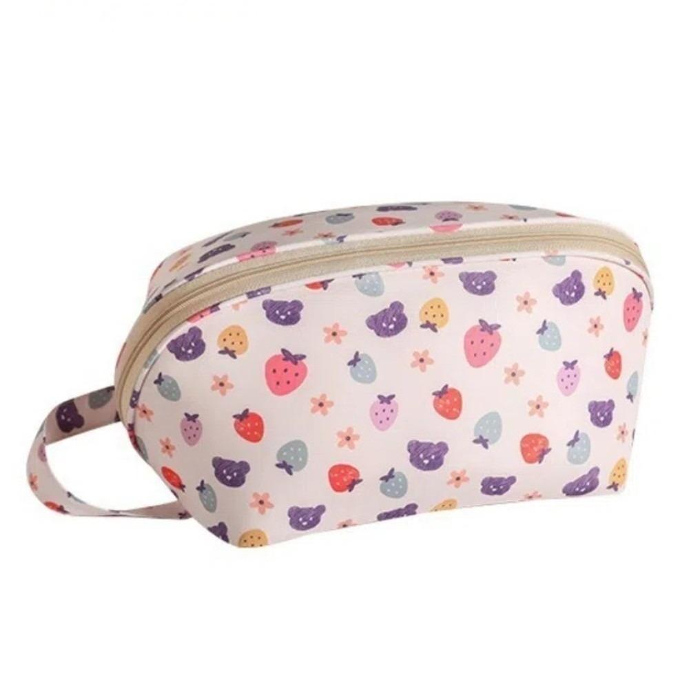 

Washable Lingerie Storage Bag Large Capacity Socks Divider Organizer Underwear Storage Bag Travel Strawberry