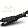 Steam Hair Straightener Flat Iron: Damage-Free, Four Temperature Settings, Ideal for Bangs and Styling