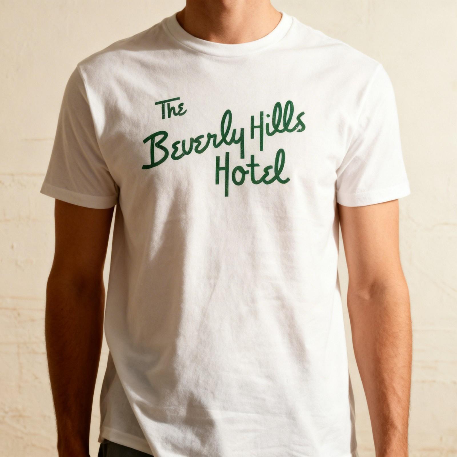 The beverly Hills Hotel Graphic T shirt White Unisex T-Shirt XXXL