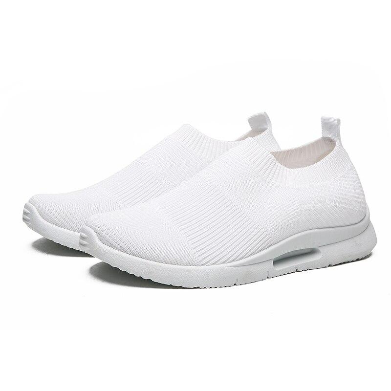 Leichte Laufschuhe für Damen, Joggingschuhe, atmungsaktive Damen-Sneaker, Slip-On-Loafer, Momens-Freizeitschuhe, Unisex-Sockenschuhe