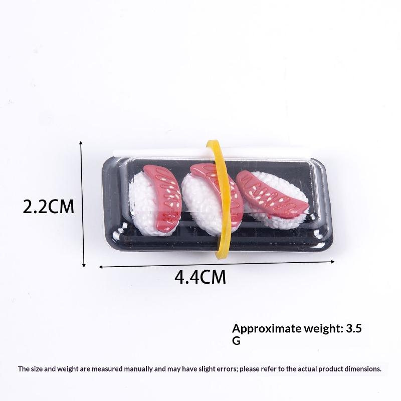 Dollhouse Sushi Bento Simulation Food Model Realistic Mini Ornament for Doll House Kitchen Decor Props