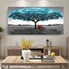 Blue Trees Aesthetic Canvas Paintings Prints Colourful Nordic Personalized Beautiful Tree Wall Posters Pictures Room Decor