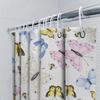 Aquarell Schmetterling Duschvorhang Set, Wasserdichter Stoff, Dekorative Badezimmer Wandbehängung Gelb, Rosa, Blau, Weiße Farben In