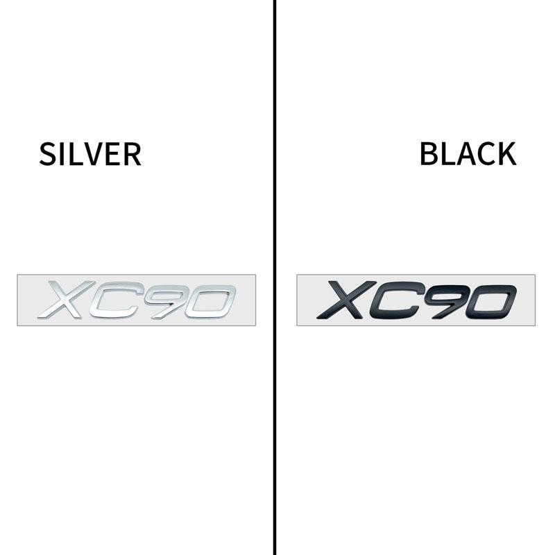 3D Car Styling Chrome Metal Black Silver Sticker Tail Emblem Rear Decal Letter Logo For Volvo T4 T5 T6 T8 B3 B4 B6 B8 V40 XC60
