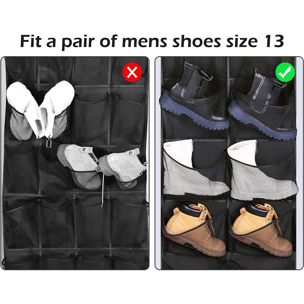 Over Door Hooks Hanging Bag 5/10 Pockets Storage Bag Shoe Underwear Hanging Holder  for Home Dorm