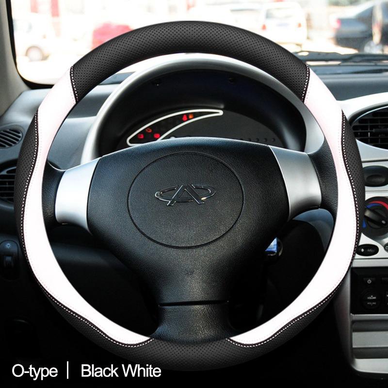 Car Auto Steering Wheel Cover Wrap for Chery Tiggo 8 7 Pro Tiggo 7Plus 8Plus D O Type Braid On Steering-Wheel