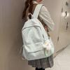 Schoolbag Schoolbag for Female Junior High School Students Sweet and Cute Cartoon Backpack for Female Japanese Solid Color Students Large Capacity