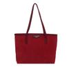 Fashionable Womens Shoulder Tote With Letter Print And Solid Color Design For Commuting