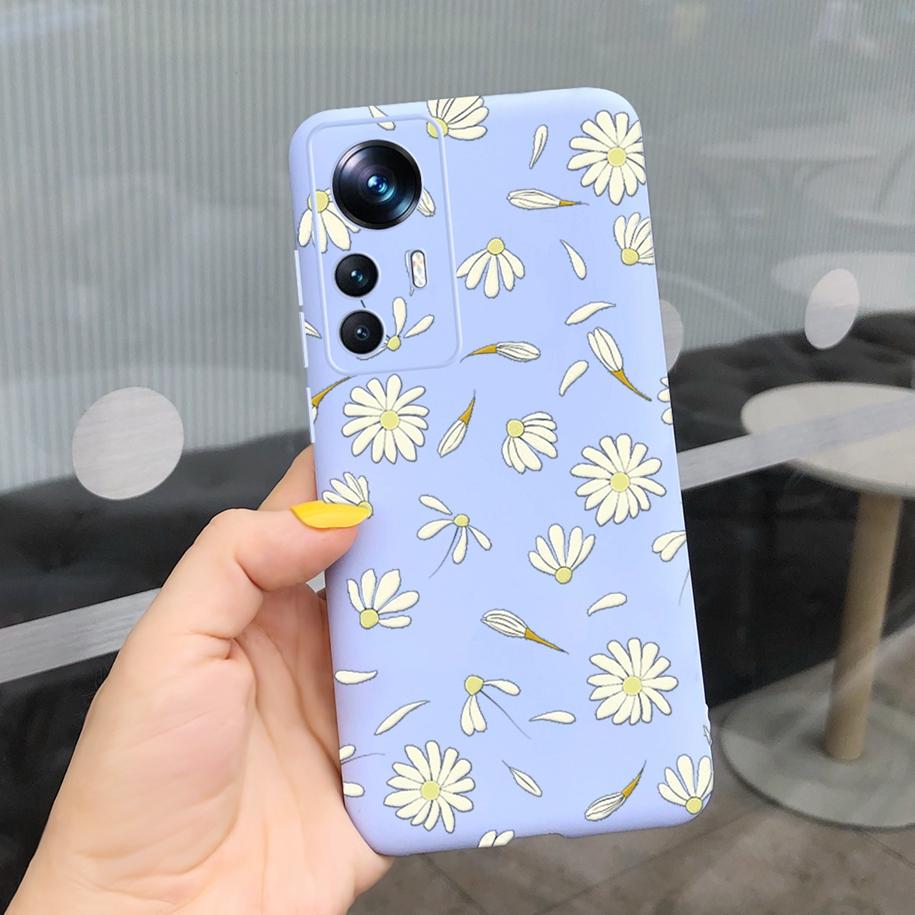 For Xiaomi 12T Pro Case 2022 Cute Sunflower Pretty Girls Cover Silicone Soft Phone Case For Xiaomi Mi12T Mi 12T Pro Cover Bumper