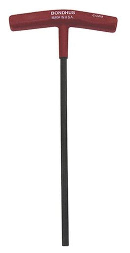 Total Length 229mm Hexagonal Set Black Dyed 6 Piece Set []BONDHUS T-handle (2, 2.5, 3, 4, 5, 6mm) HTX60M-9 No.15348