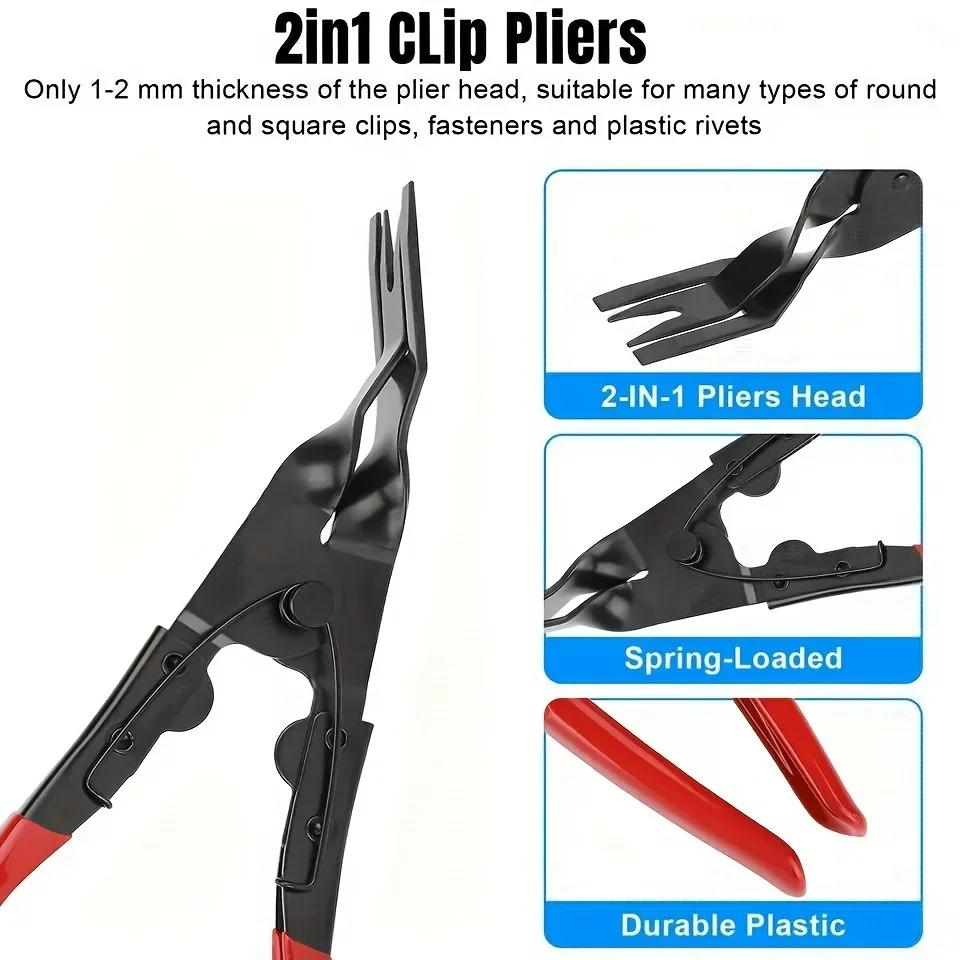 Automobile Interior Upholstery Trim Clip Pliers Remover Tool Push Pin Pliers Panel Clip Removal Pliers Trim Removal Tool