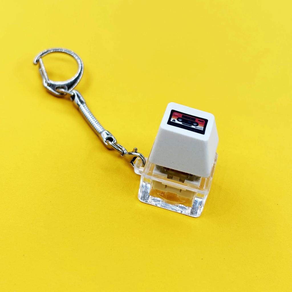 Keyboard Key Toy Party Stress Relief DIY Fidget Button Keycap Fidget Keychain Keyboard Keychain Toys Finger Keyboard