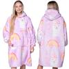 KOC BLUZA Oversize Ciepła Gruba KOCOBLUZA 2w1 XXL LAMY Futrzak [KB-W14]