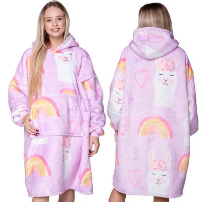 KOC BLUZA Oversize Ciepła Gruba KOCOBLUZA 2w1 XXL LAMY Futrzak [KB-W14]
