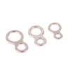 10Pcs Assist Hook Stainless Steel Fishing Jig 8 Figure Rings Fishing Solid Ring Fishing Lure Terminal Lures Pin Connector