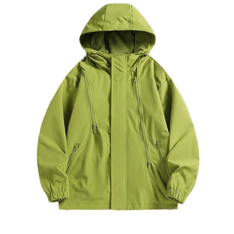 Chaqueta deportiva para exteriores de primavera y otoño para mujer, de color sólido, resistente al viento, impermeable, transpirable, ropa de montañismo