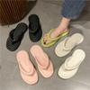 Summer Candy Colors Flip Flops Beach 2025 New Soft Bottom Flat Slippers Women Outdoor Comfy Non Slip Flat Slide Sandals