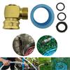 90 Degree Solid Brass Hose Connector 3/4" Ght Pipe Fittings Rotatable Garden Adapter for