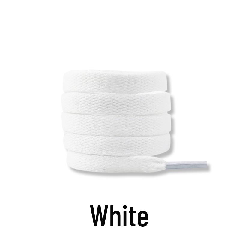 Original White AF1 Flat Shoelaces - AJ1 Dunk Air Force One Sports Laces (Pair)