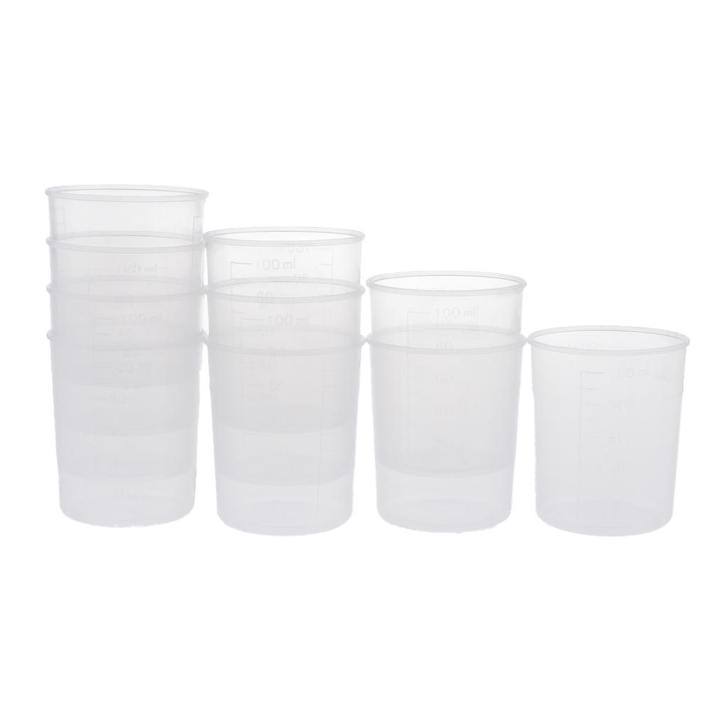 10pcs 100ml Measuring Cup Silicone Mold DIY Jewelry Scale Resin Glue Tools