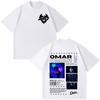 Omar Courtz Por Si Unisexana No Estoy 2026 Tour Stampa Magliette Unisex Moda Unisex Magliette a Maniche Corte Casual Cotone Hip Hop Magliette