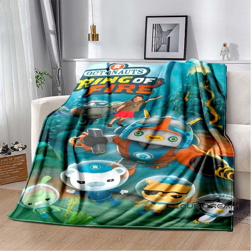 New ModelCute Octonauts Cartoon Children's Blanket Suitable for Family Bedrooms, Beds, Sofas, Travel, Offices, and Other Places