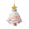 Christmas Tree Ornament Colorful Multi-Layered Crochet Christmas Tree Decoration