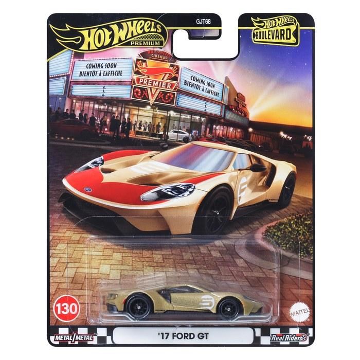 Hot Wheels Boulevard '17 Ford GT Vehicle Toy Car, 1/64 Scale, Gold, JBL15