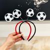 Soft Felt Football Hair Hoop Tinsel Fringe Soccer Party Headband Soccer Fan Dress Up  Sports Party