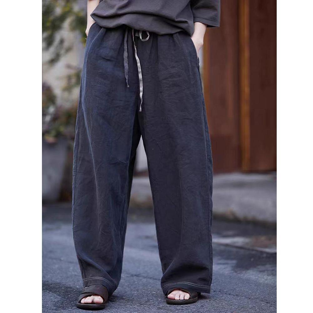 Women's Retro Summer Patchwork Elastic Waist Casual Pants
