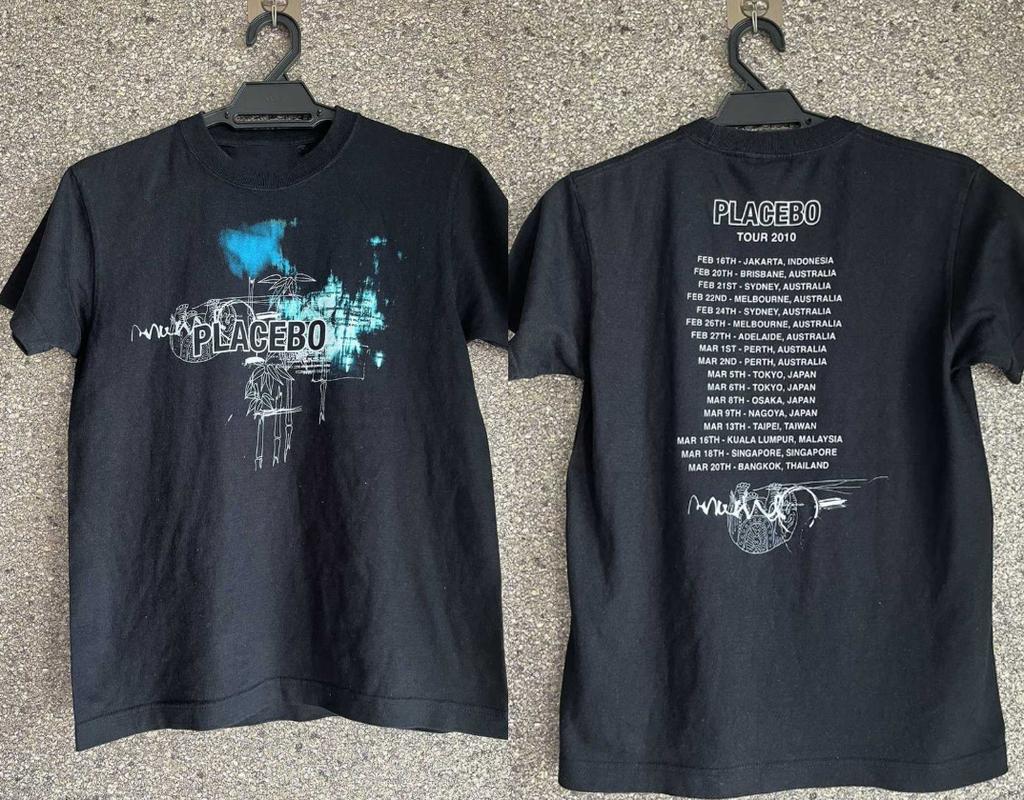 Camiseta unisex de doble cara Placebo band TOur Todas las tallas de la S a la 5XL EG468