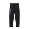 Foreign trade new rainbow color matching letter embroidery velvet loose hooded sweater casual trousers set men and women the same style