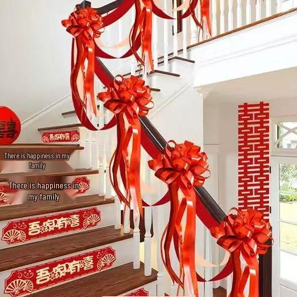 Wedding Room Decor: Stair Railing Flowers & Balloons Package
