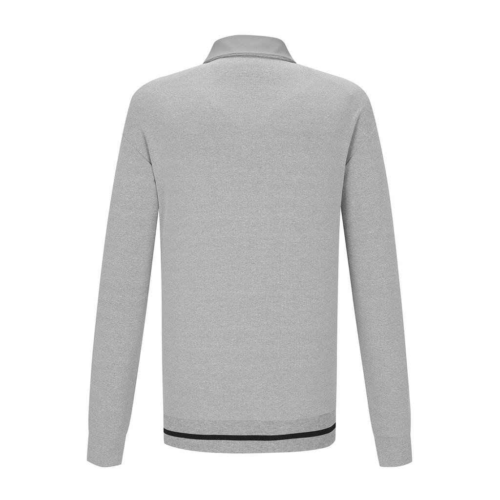 SUPERIOR Men'S Woven Mix Collared T-Shirt Gray (Im0Fttt10236)