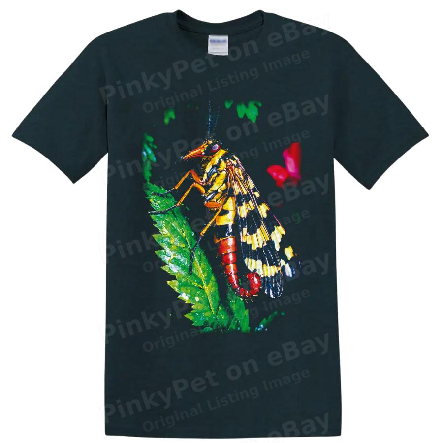 Grasshopper T Shirt Colorful Tropical Insect Leaf Nature Graphic Tee Gift Art
