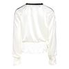 adidas Originals Gerafftes Strick Casual Lockeres Langarm-T-Shirt Damen Oberteile KS2879