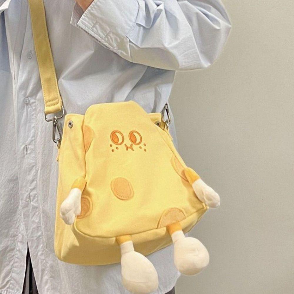 

Crossbody Bag Cute Handbag Cartoon Small Messenger Bag Cheese Doll Girl Shoulder Bag Women Large