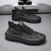 Fashion 2025 Men's Summer Breathable Mesh Shoes Versatile Thick Soled Sport Casual Shoes Korean Version Fashion Trend Fly Weave Sneakers