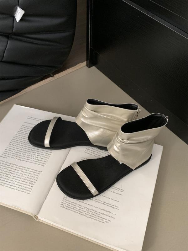 Fashion Low Shoes Woman 2025 Shallow Slipper Hoof Heels Rubber PU Fabric Slides Shallow Shoes Woman 2025 Low Slipper PU Slides Hoof Heel