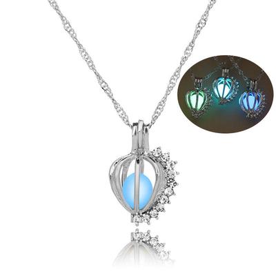 Charm Shell Pearl Box Pingente Coração Pingente Colar Pérola Natural Para Mulheres Moda Corrente Conjunto De Jias Presente Criat