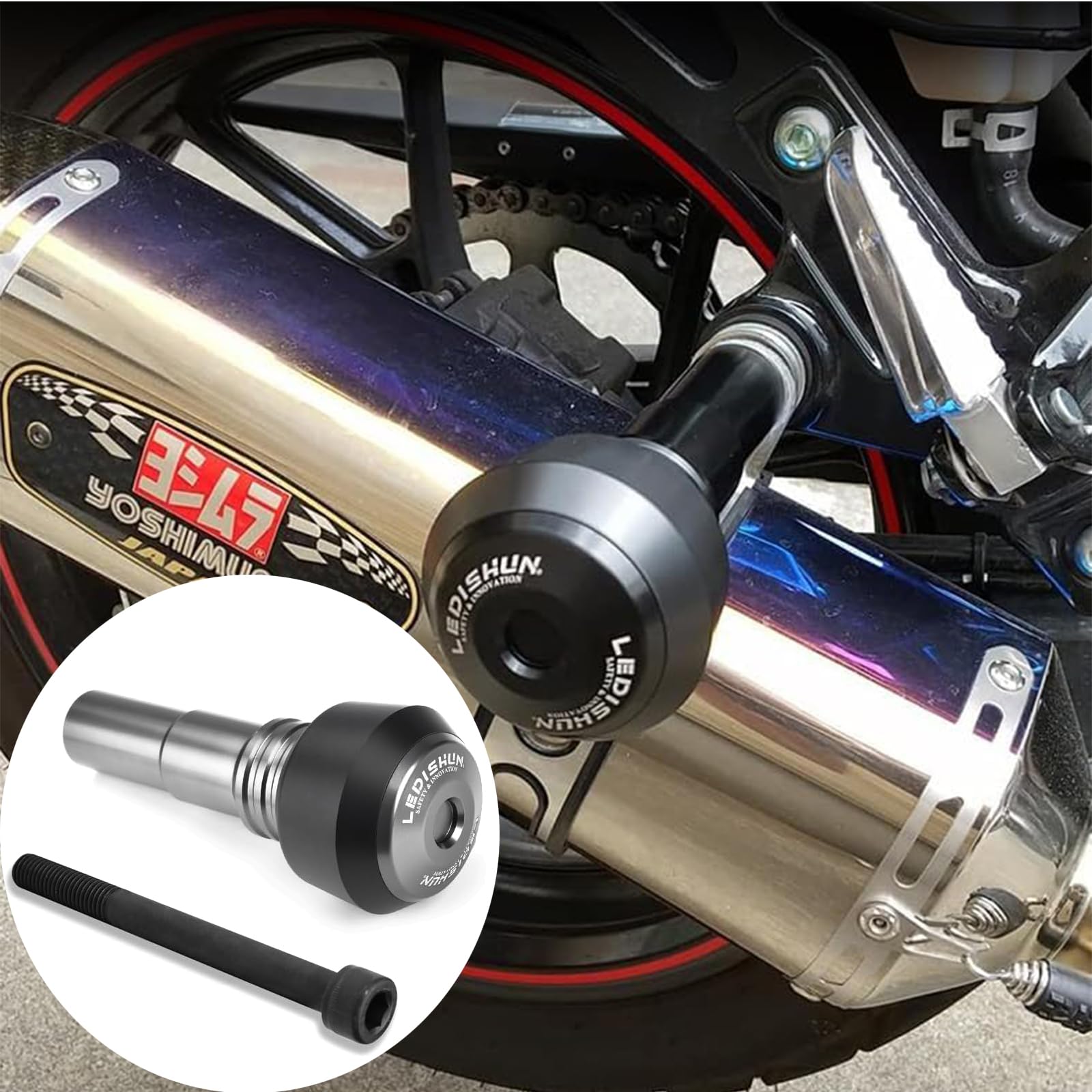 

Слайдер глушника мотоцикла з ЧПУ алюмінію для Kawasaki Z250SL Ninja 250SL Ninja 250 Ninja 300