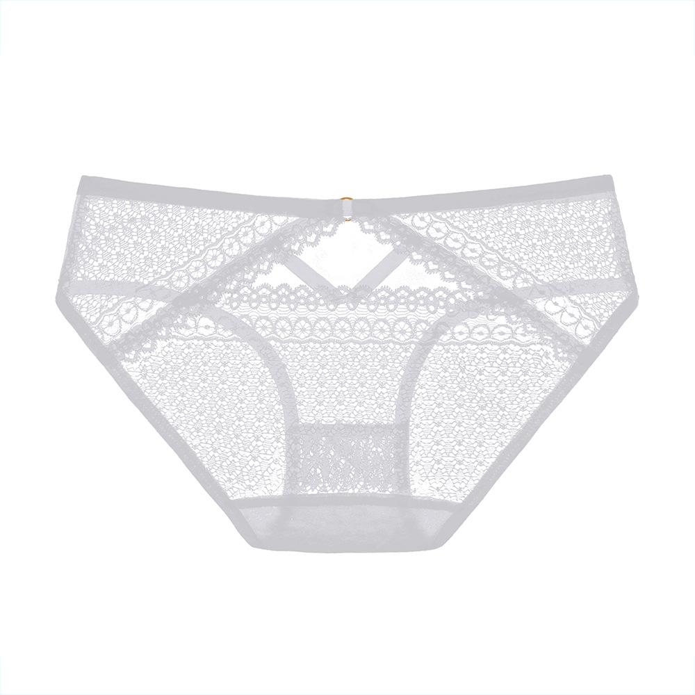 Panties Women's Lace Mid-waist Hip Lift Hollow Sexy and Breathable Mesh Seamless Women's Briefs 5003