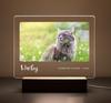 Custom Dog Photo Plaque Pet Memorial Gift with LED Light Pet Loss Sympathy Keepsake Personalized Remembrance Gift